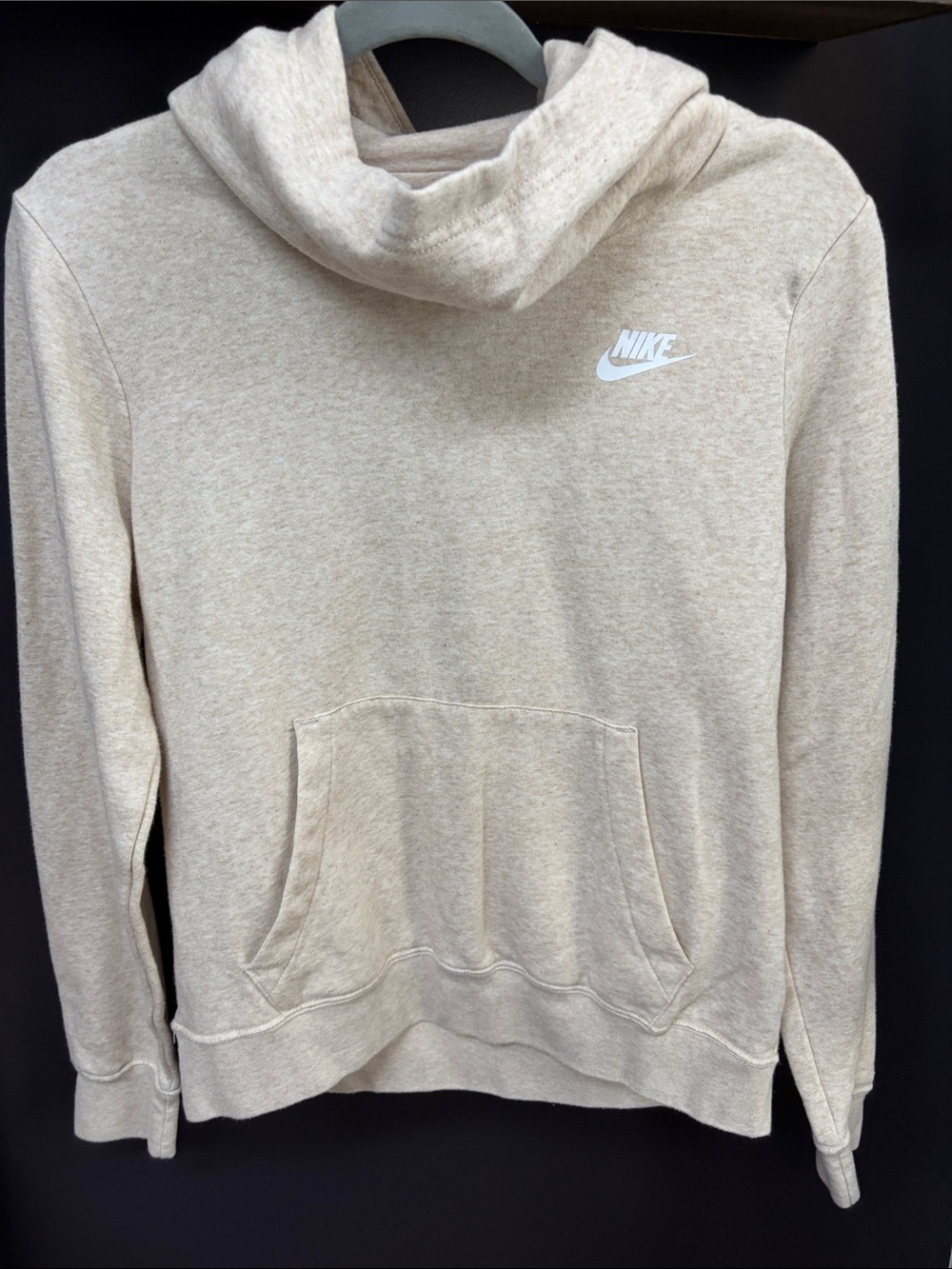 Nike Beige Pullover Sweatshirt with Hood!! EUC